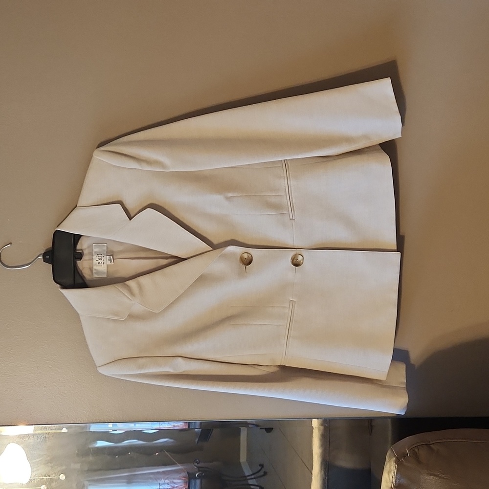 Le Suit Pants Suit, Cream, 6P